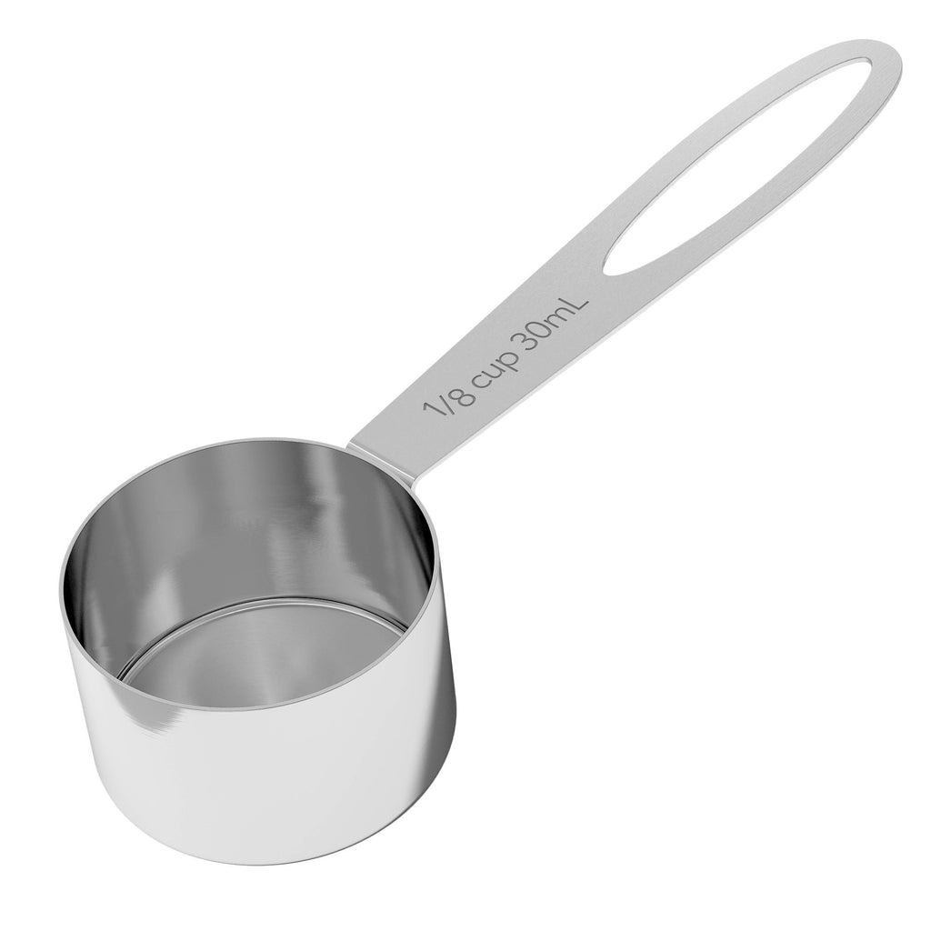 Coffee Gator Stainless Steel Canister - Medium 16oz, Gray Coffee Grounds and Beans Container with Date-Tracker, CO2-Release Valve, and Measuring Scoop - Ideal Coffee Lovers Gifts