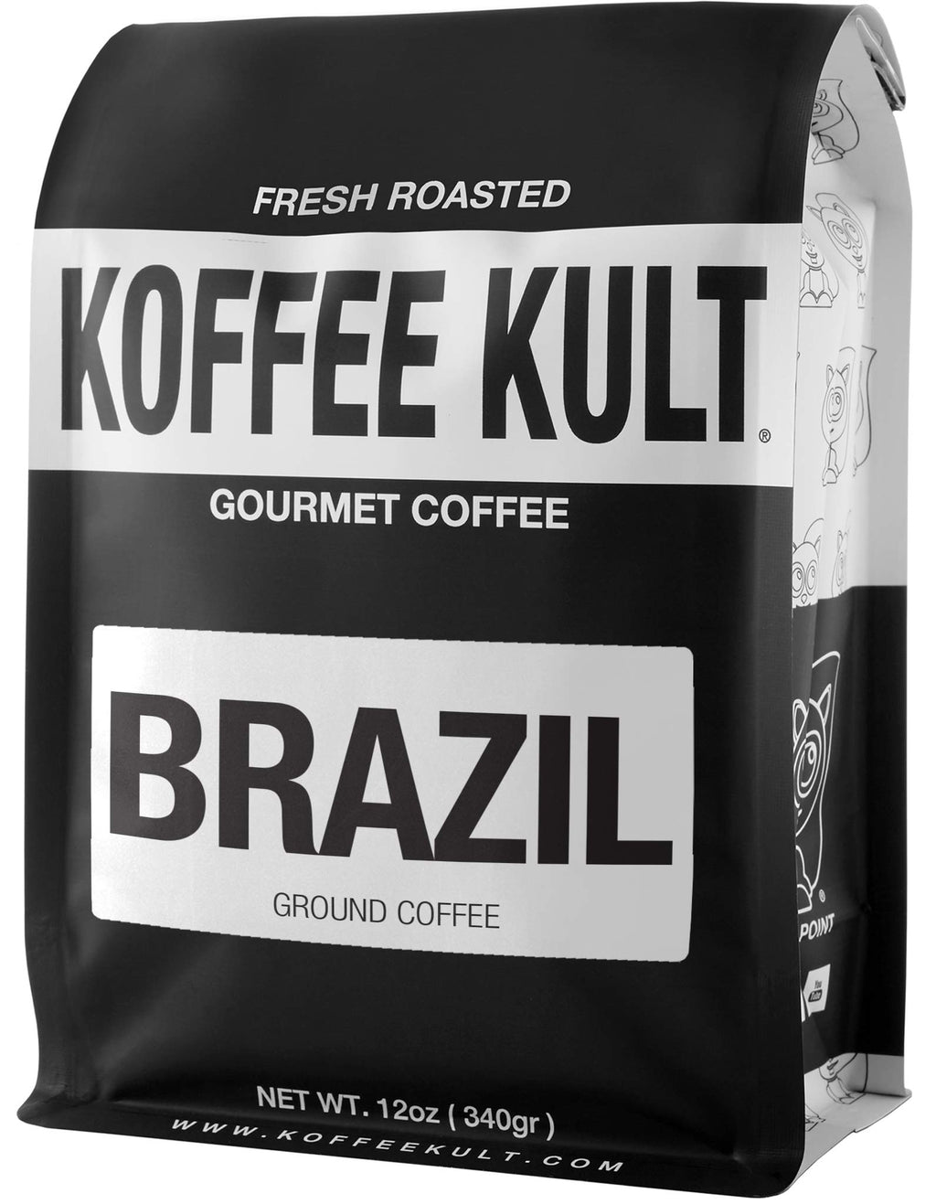 Koffee Kult Koffee Kult Medium Roast Smooth and Flavorful Ground Coffee - Perfect for a Relaxing Cup Anytime (Medium Roast, 32oz)