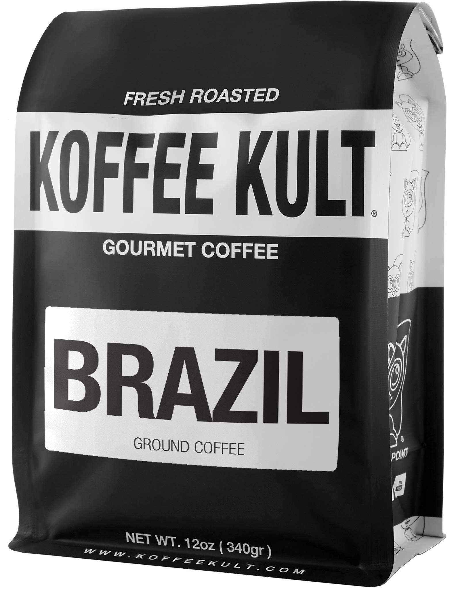 Koffee Kult Koffee Kult Medium Roast Smooth and Flavorful Ground Coffee - Perfect for a Relaxing Cup Anytime (Medium Roast, 32oz)