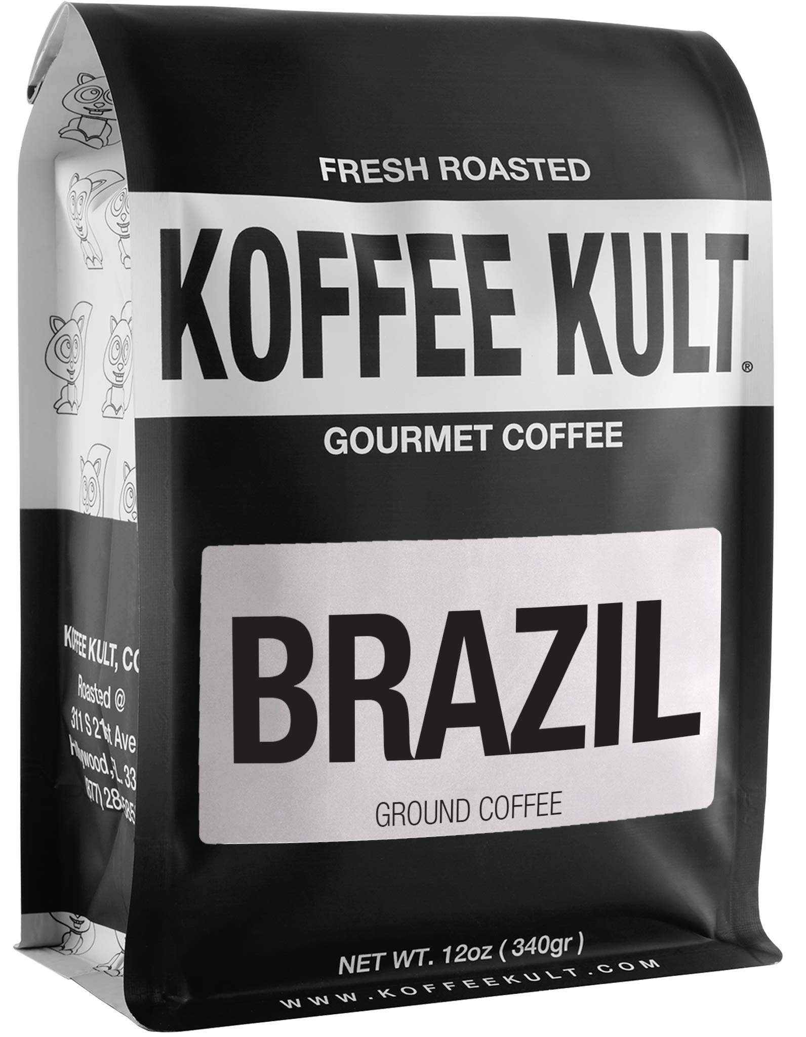 Koffee Kult Koffee Kult Medium Roast Smooth and Flavorful Ground Coffee - Perfect for a Relaxing Cup Anytime (Medium Roast, 32oz)