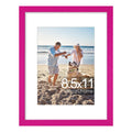decorUhome 8x10 Picture Frame, Display Pictures 5x7 with Mat or 8x10 without Mat, Wall & Tabletop Display Photo Frame, Black, 1 Pack