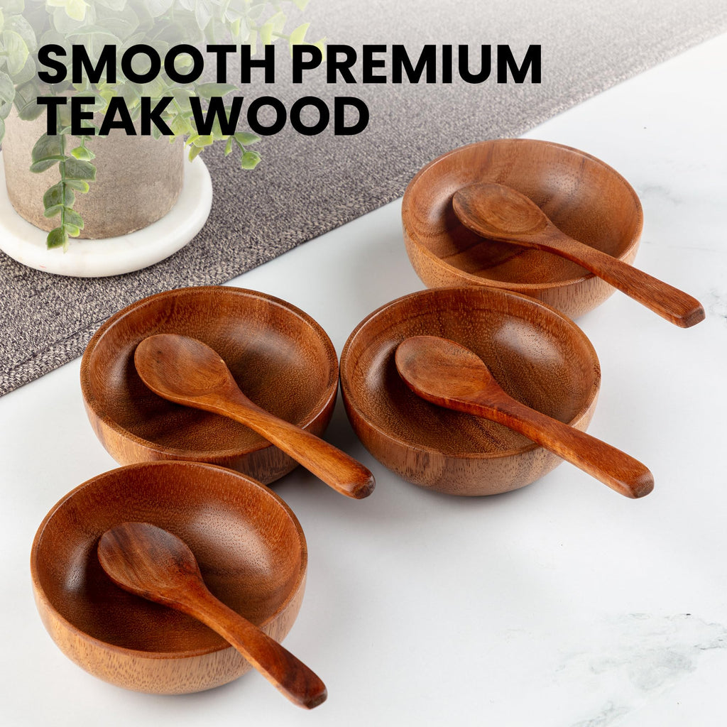 Zulay Kitchen 6 Piece Wooden Spoons for Cooking – Natural Teak Wooden Utensil Set, Easy to Clean, Durable, Smooth with Comfort Grip - Non Toxic Wooden Cooking Utensil Sets