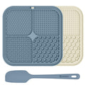 2 Pack Lick Mat for Dogs,Cats,Upgraded 8.5×8.5 inches Licking Mats with Suction Cups,Slow Feeder Licking Pad for Anxiety Relief and Boredom Reducer,Suitable for Dog Training Set 2