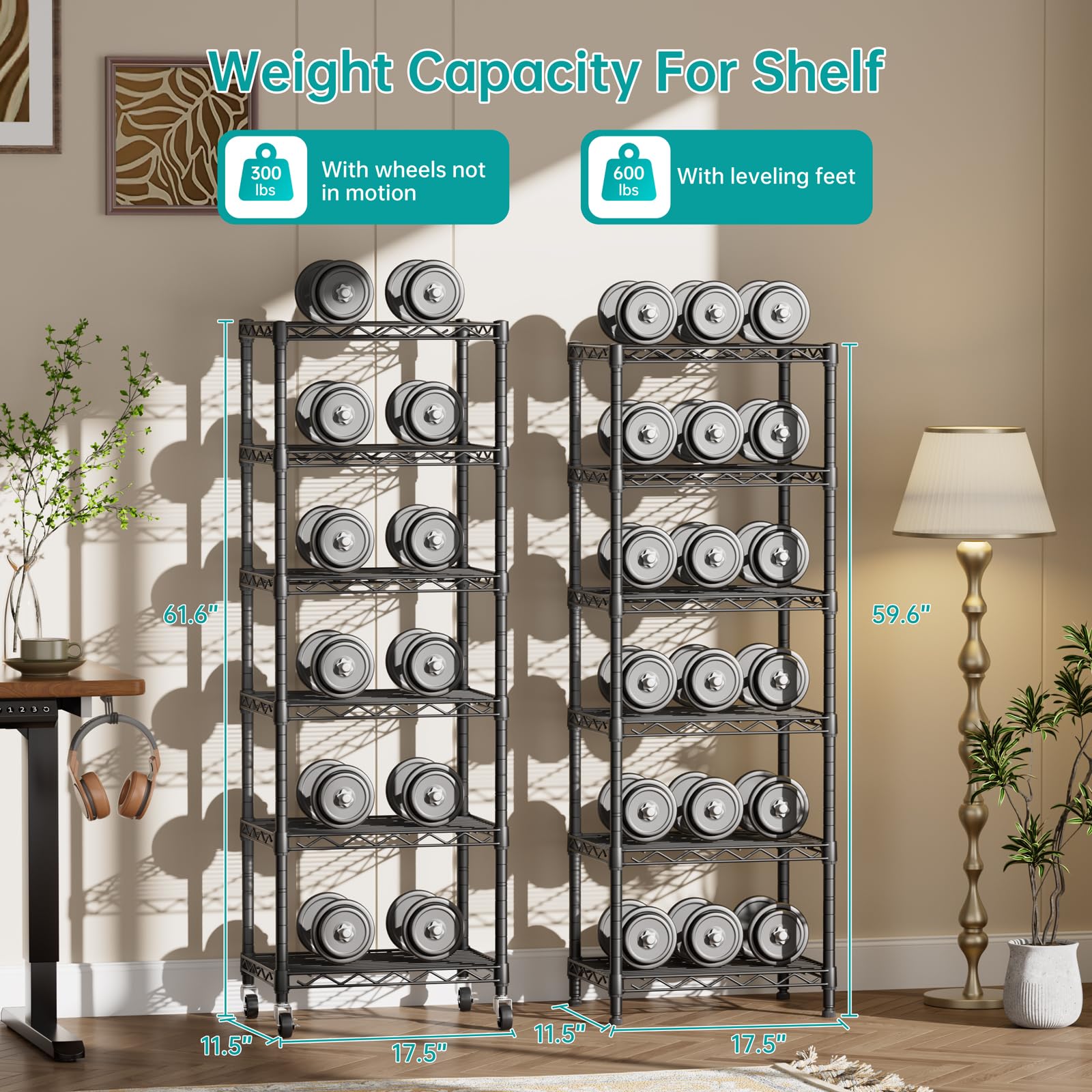 SINGAYE 3 Small Shelves Storage Shelf Wire Shelving Unit Metal Shelf Adjustable Organizers Storage Shelving with Wheels for Bathroom Laundry Room Kitchen Pantry11.5”D x 17.5”W x 30.5”H White