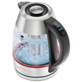 Chefman Electric Kettle, 1.8L 1500W, Hot Water Boiler, Removable Lid for Easy Cleaning, Auto Shut Off, Boil-Dry Protection, Stainless Steel Filter, BPA Free, Borosilicate Glass Electric Tea Kettle