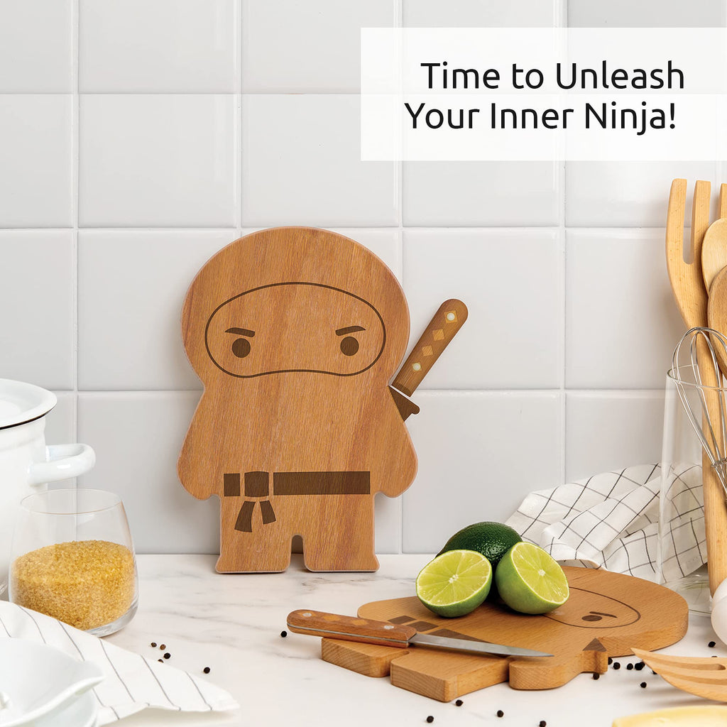OTOTO Cutting Board - Wooden & Plastic Cutting Boards for Kitchen, Fun & Spooky Kitchen Gadgets, Housewarming & Goth Gifts, Dishwasher Safe (Bat, Plastic)