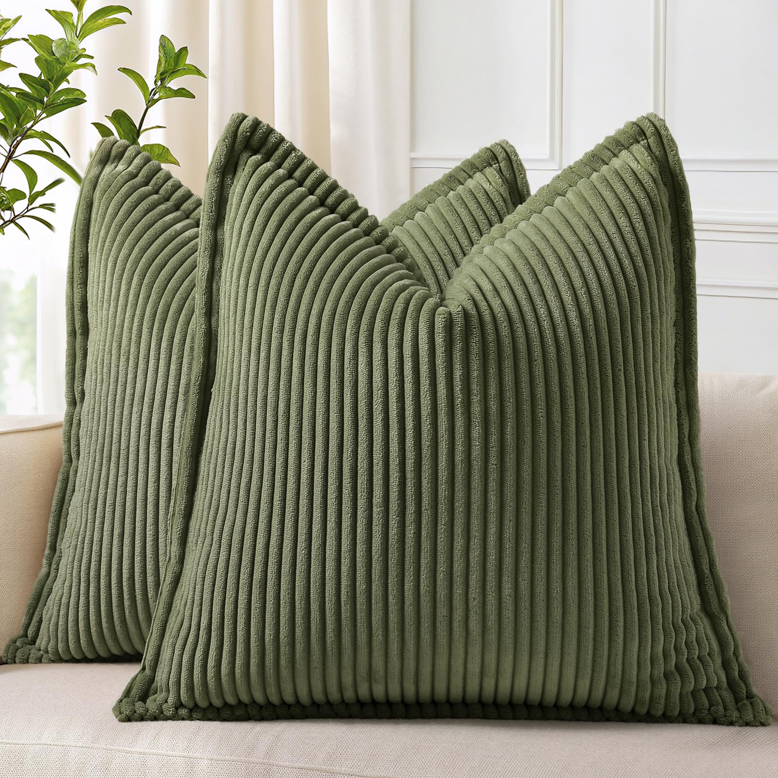 Cream White Throw Pillow Covers