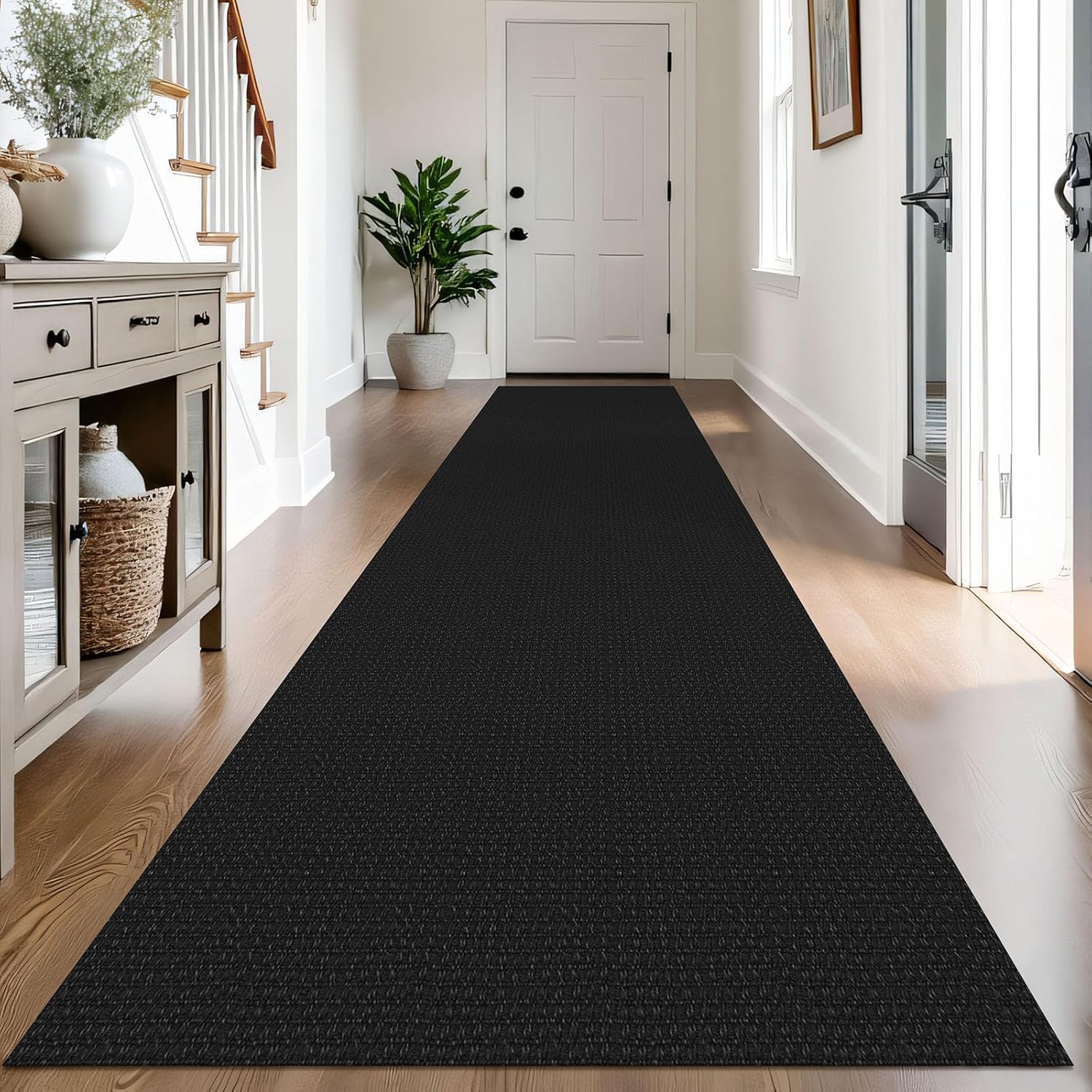 IOHOUZE Small Area Rug 2x3 Washable Woven Rugs for Entryway Non Slip Rubber Backed Kitchen Rugs Indoor Outdoor Doormat Throw Rug Floor Carpet for Entrance Front Door, Orange/Tan/Brown