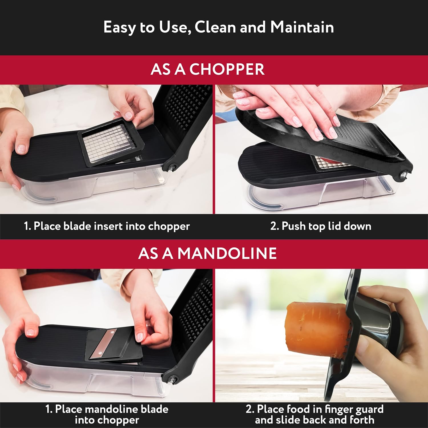 fullstar Bundle: Compact Chopper and 2 Silicone Lids