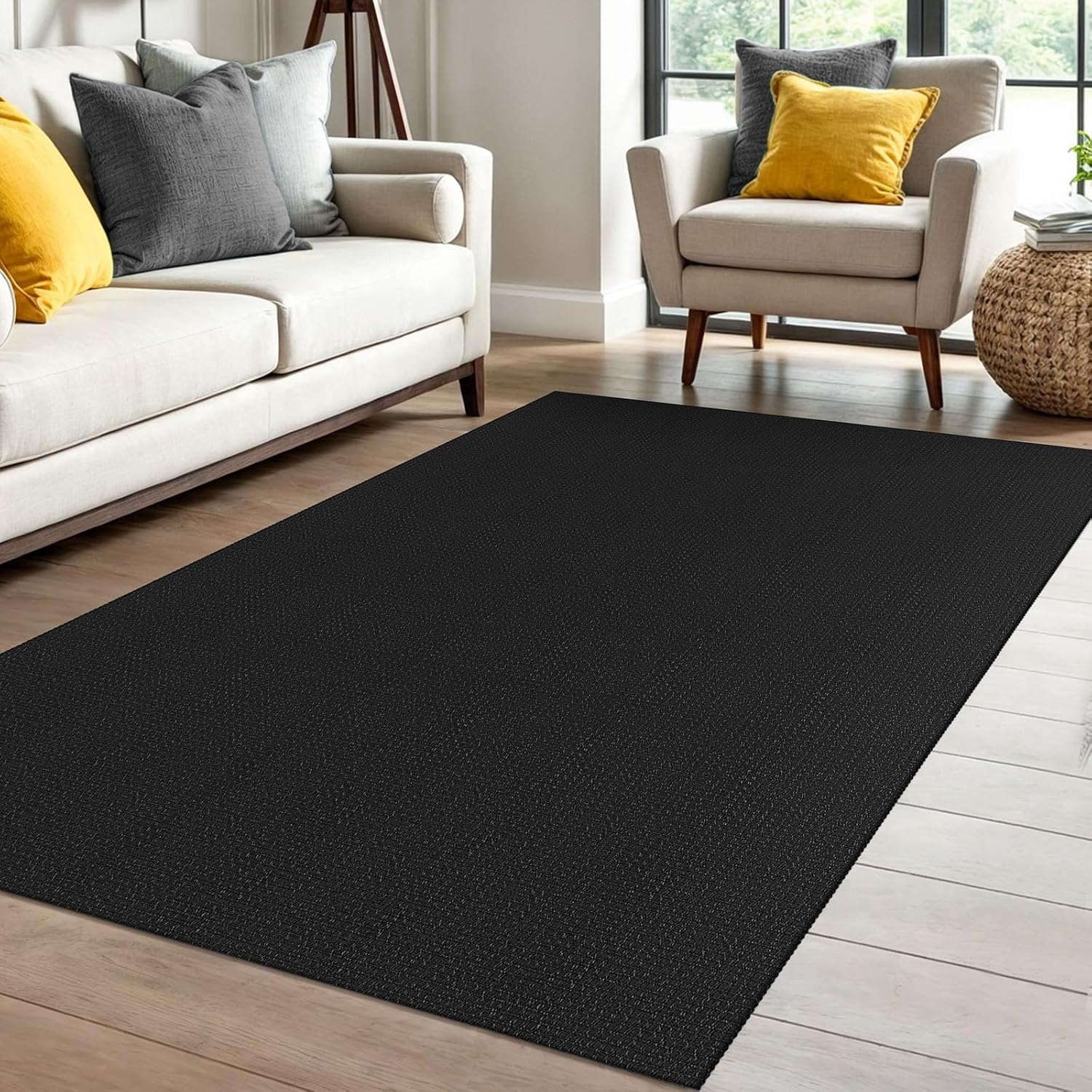 IOHOUZE Small Area Rug 2x3 Washable Woven Rugs for Entryway Non Slip Rubber Backed Kitchen Rugs Indoor Outdoor Doormat Throw Rug Floor Carpet for Entrance Front Door, Orange/Tan/Brown