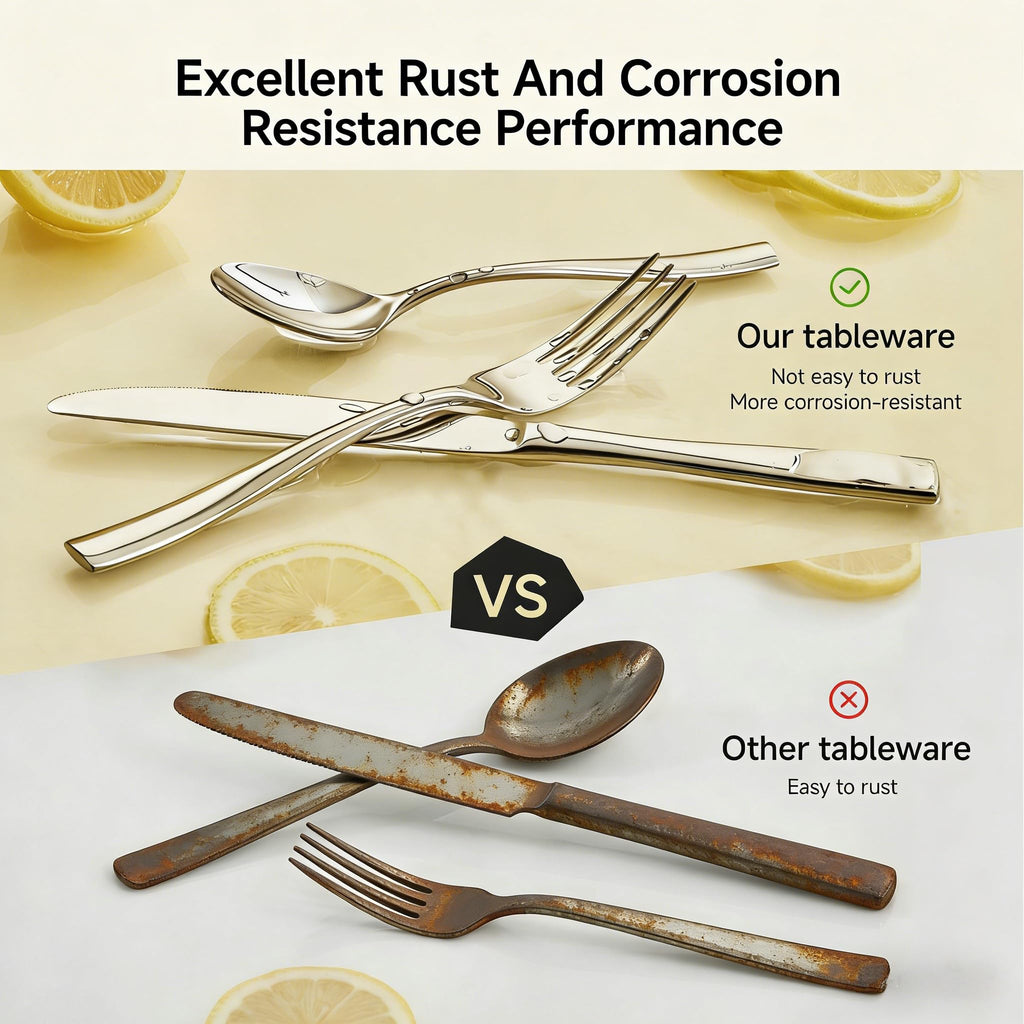 KINGSTONE 30-Piece Silverware Set for 6, Matte Stainless Steel Flatware Set with Forks, Knives, Spoons, Dishwasher Safe, Rust Resistant Cutlery for Home & Wedding