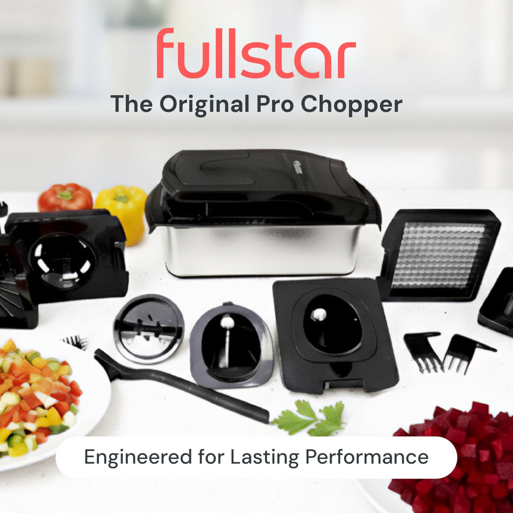 Fullstar The Original Pro Chopper - Vegetable Chopper and Spiralizer, Food Chopper with Container, Fruit Slicer, Kitchen Gadgets & Gifts, Home Essentials (4 in 1, White)