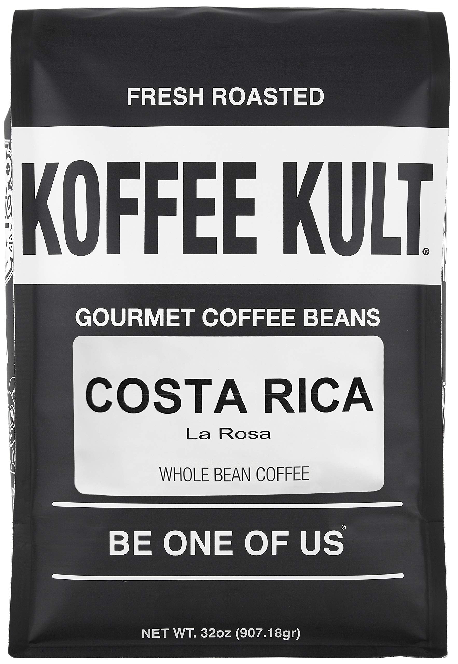 Koffee Kult Costa Rican Honey Processed Coffee - Medium Roast Single Origin Coffee Beans 100% Arabica Specialty Coffee Whole Bean (32oz)