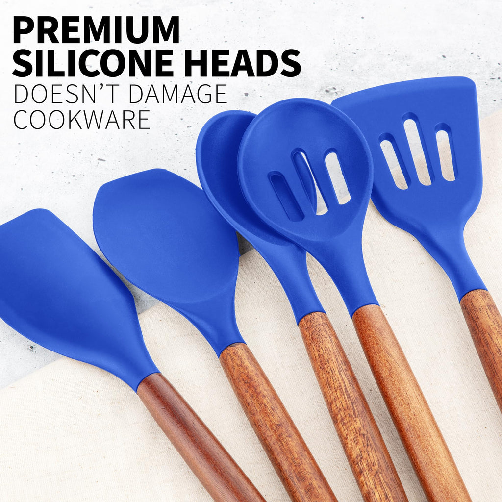 Zulay Kitchen 5 Piece Silicone Utensil Set