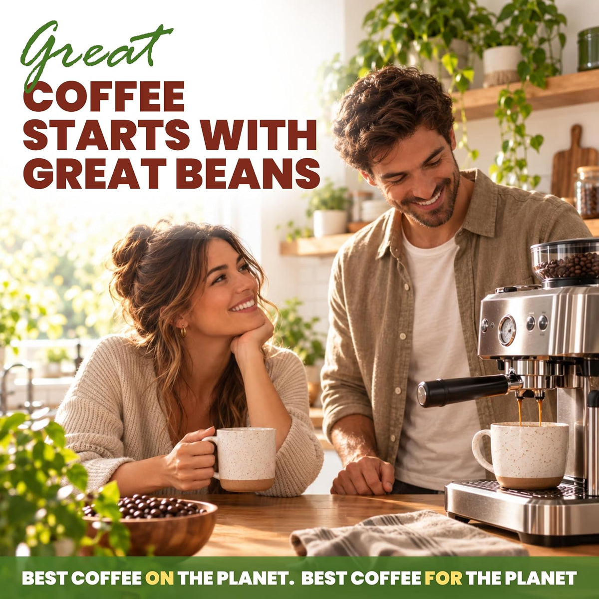 Java Planet Low Acid Organic Espresso Whole Bean Coffee 16oz