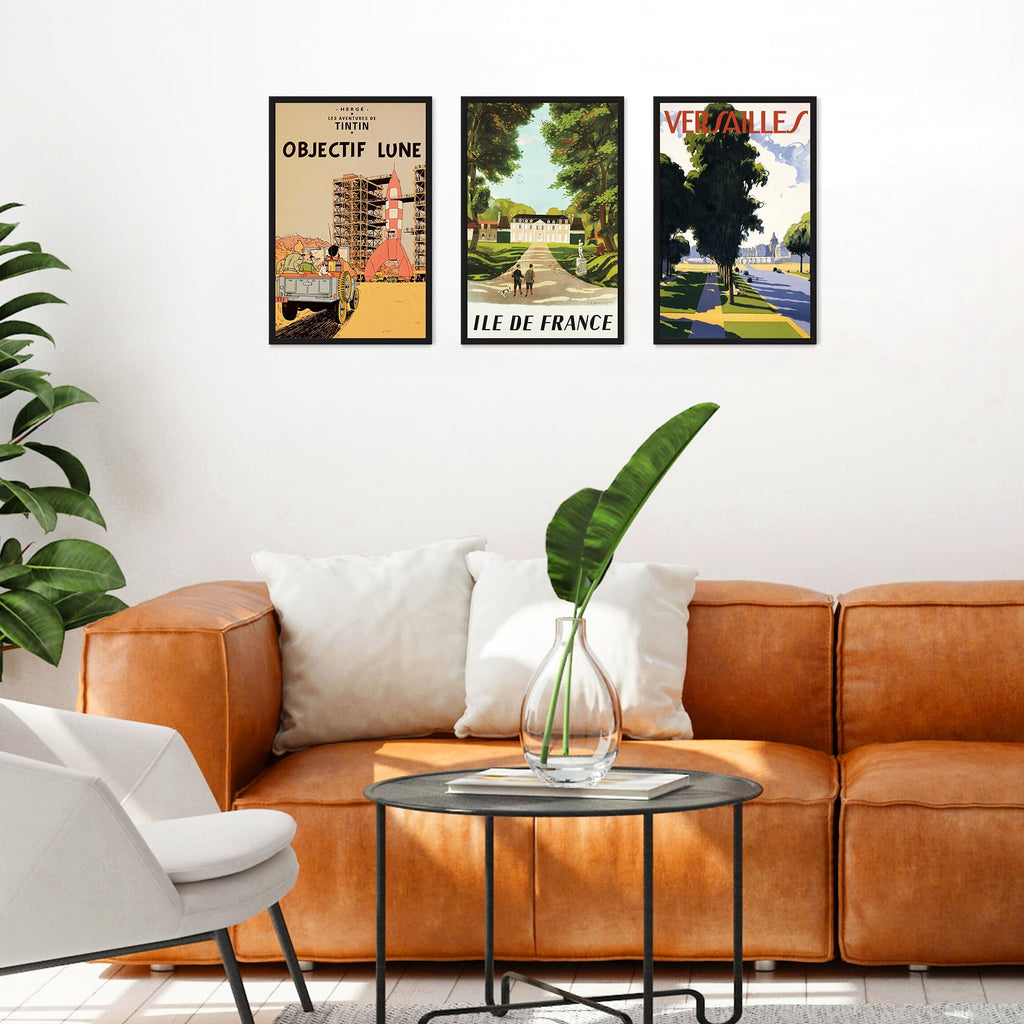 upsimples 12x16 Picture Frame Black 3 Pack, Scratch-Proof Poster Frames 12 x 16 for Photo Gallery - Slide-In Strips, Horizontal or Vertical Wall Mounting