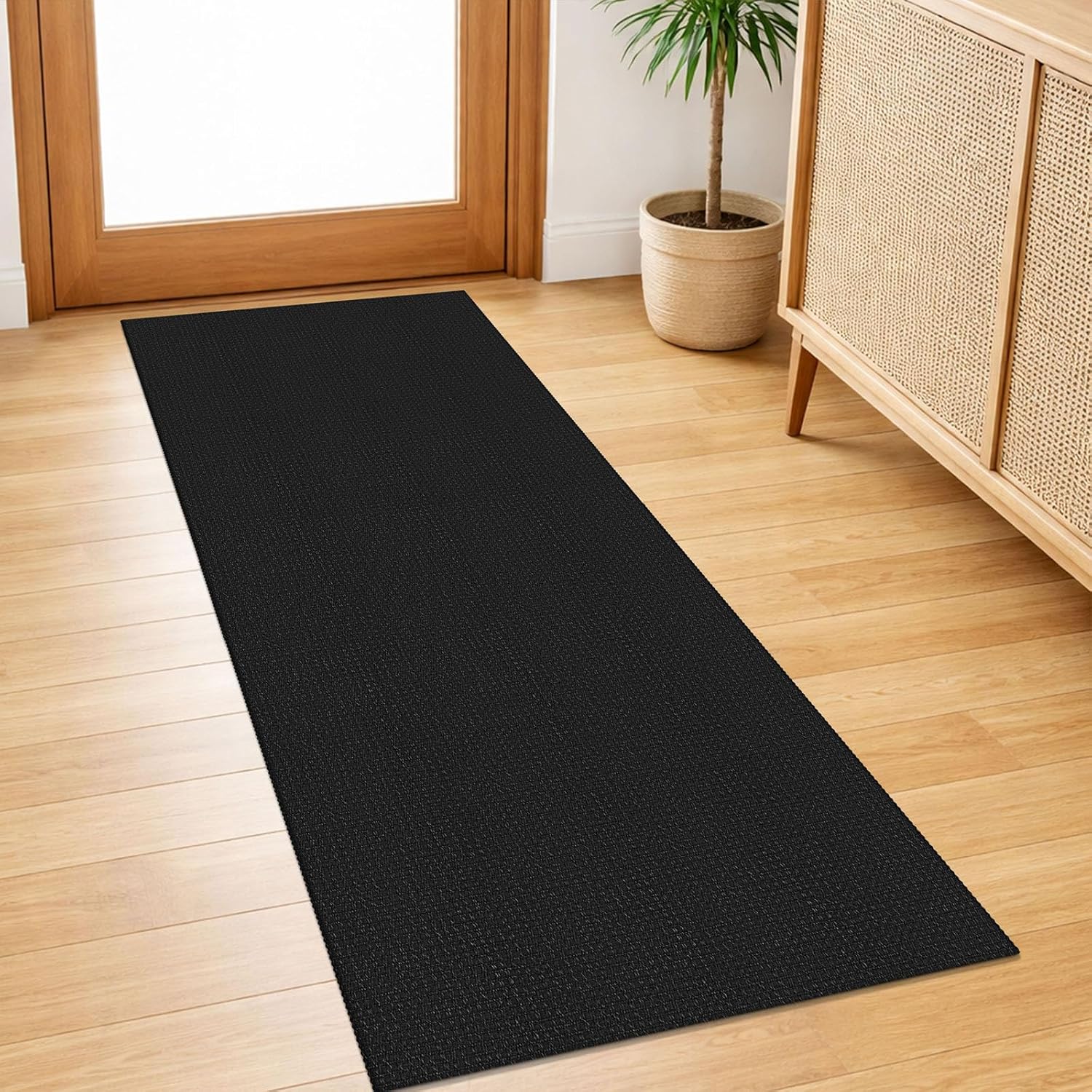 IOHOUZE Small Area Rug 2x3 Washable Woven Rugs for Entryway Non Slip Rubber Backed Kitchen Rugs Indoor Outdoor Doormat Throw Rug Floor Carpet for Entrance Front Door, Orange/Tan/Brown