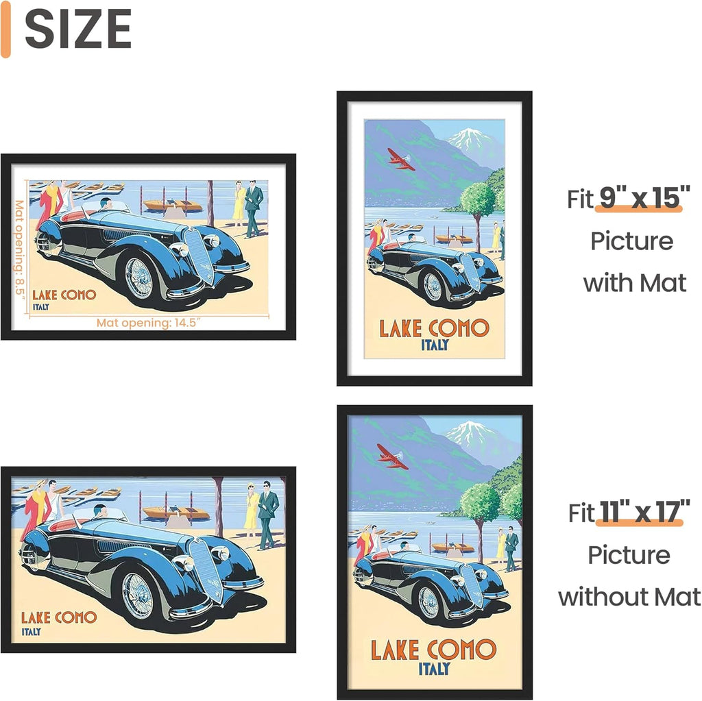 upsimples 1pack PVC 11x17 black bundle with 5pack PVC 11x17 black
