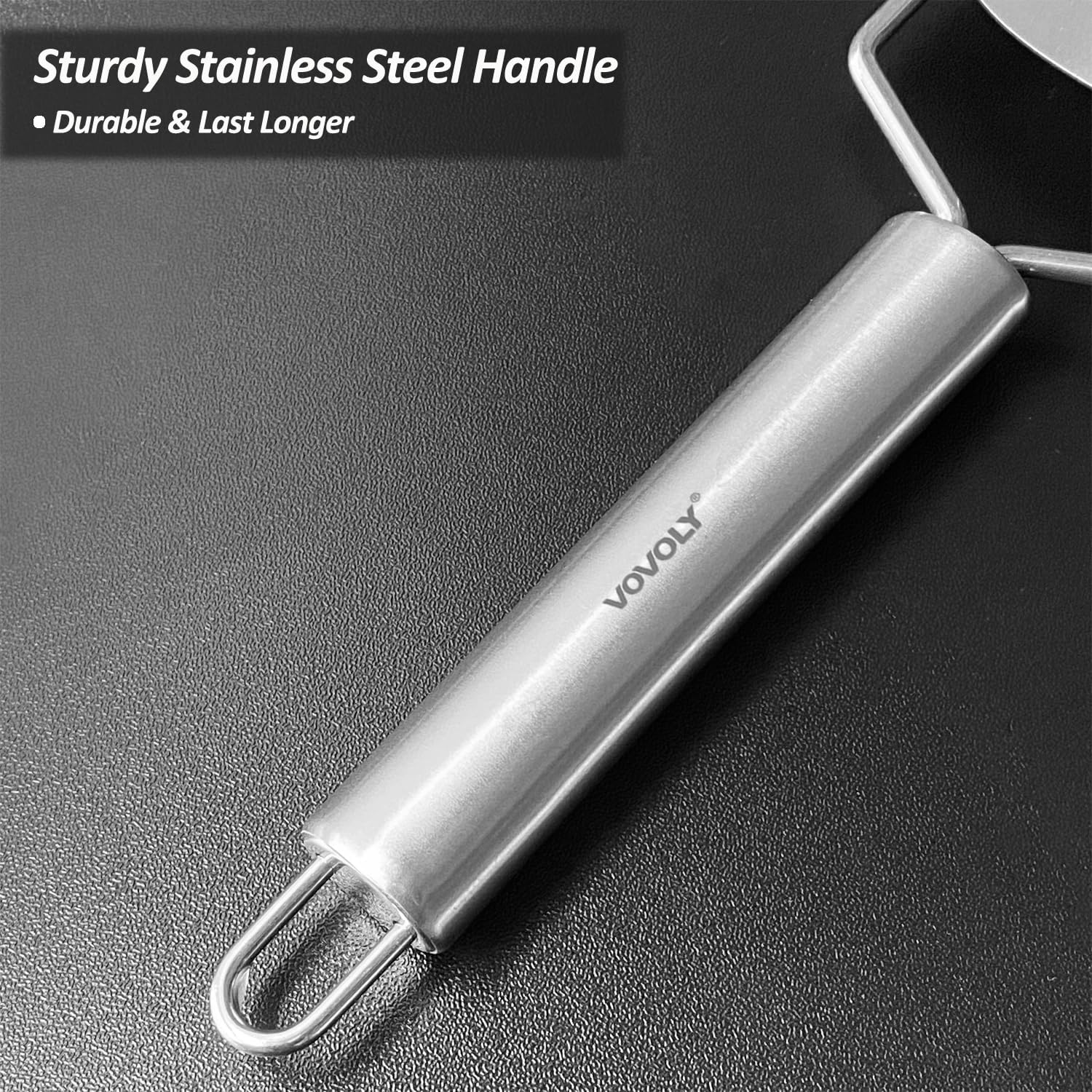 Vovoly 4-Pcs Pro Set Zester Grater Set, Cheese Grater with Razor-Sharp Stainless Steel Blade, Fine/Coarse/Extra Coarse/Slider Attachment