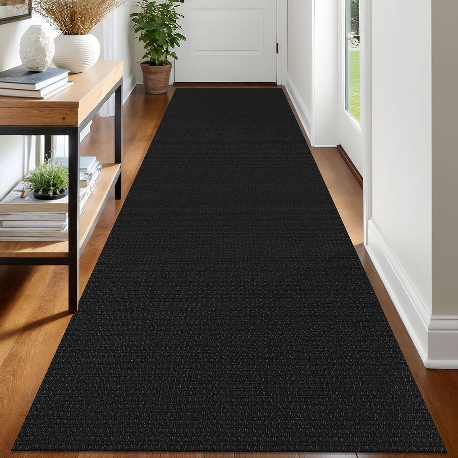 IOHOUZE Small Area Rug 2x3 Washable Woven Rugs for Entryway Non Slip Rubber Backed Kitchen Rugs Indoor Outdoor Doormat Throw Rug Floor Carpet for Entrance Front Door, Orange/Tan/Brown