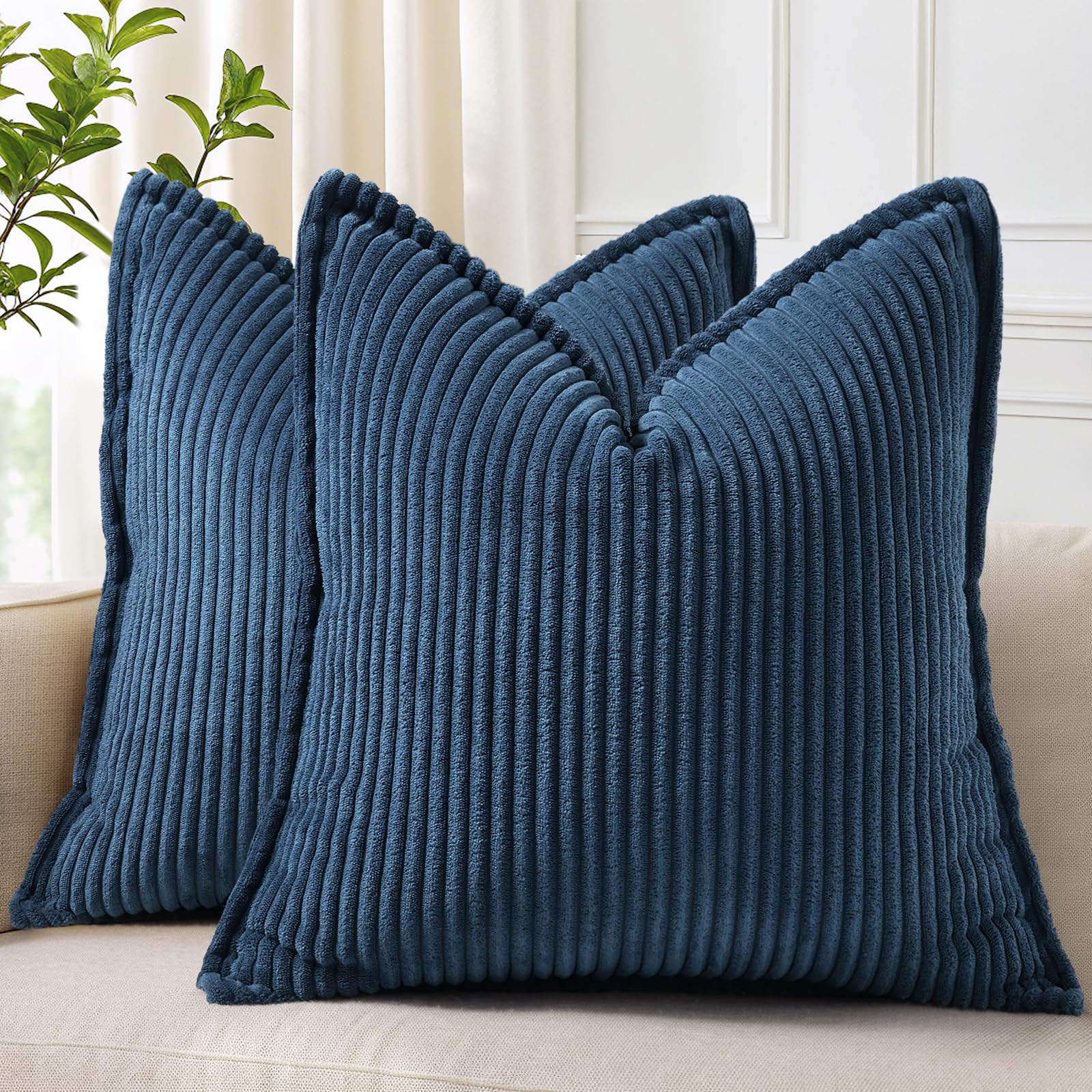 Cream White Throw Pillow Covers