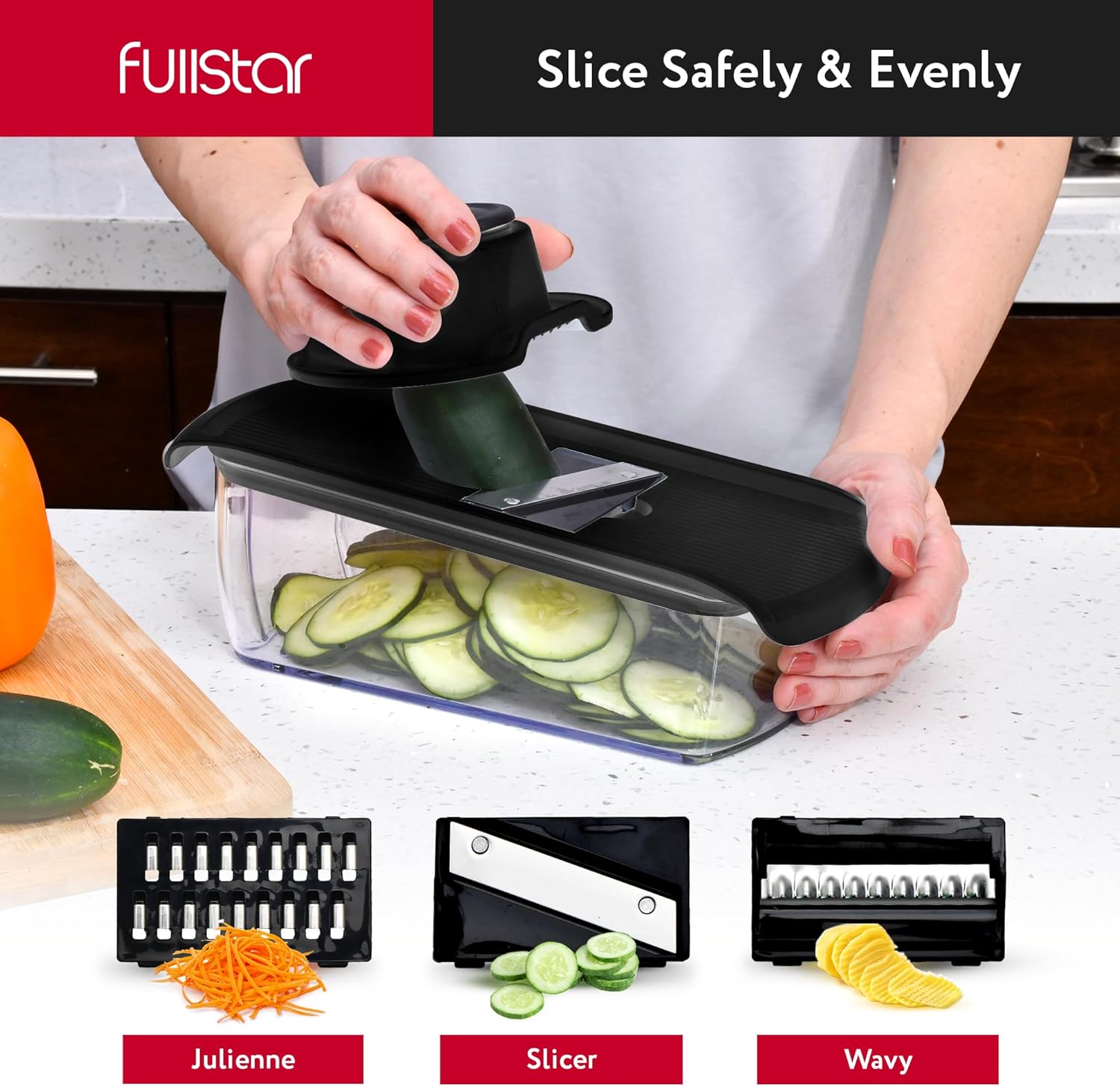 fullstar Bundle: Chopper and 2 Silicone Lids