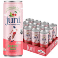 Juni Sparkling Adaptogen Drink with Ashwagandha, Lion’s Mane & Reishi Mushrooms | Green Tea for Focus, Zero Sugar, 5 Calories | Decaffeinated, Non Alcoholic Drinks – Variety Pack (12 Pack)