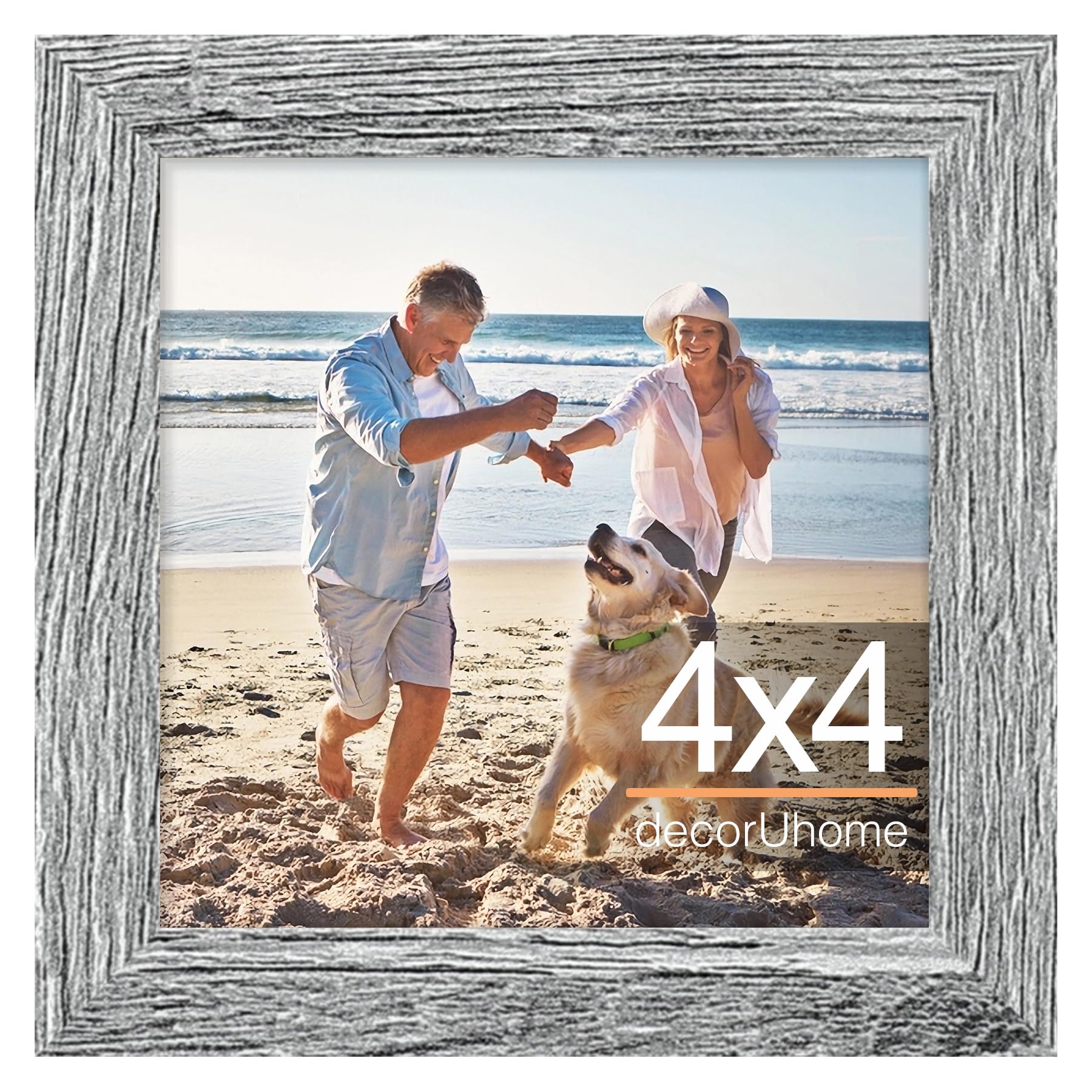 decorUhome 8x10 Picture Frame, Display Pictures 5x7 with Mat or 8x10 without Mat, Wall & Tabletop Display Photo Frame, Black, 1 Pack