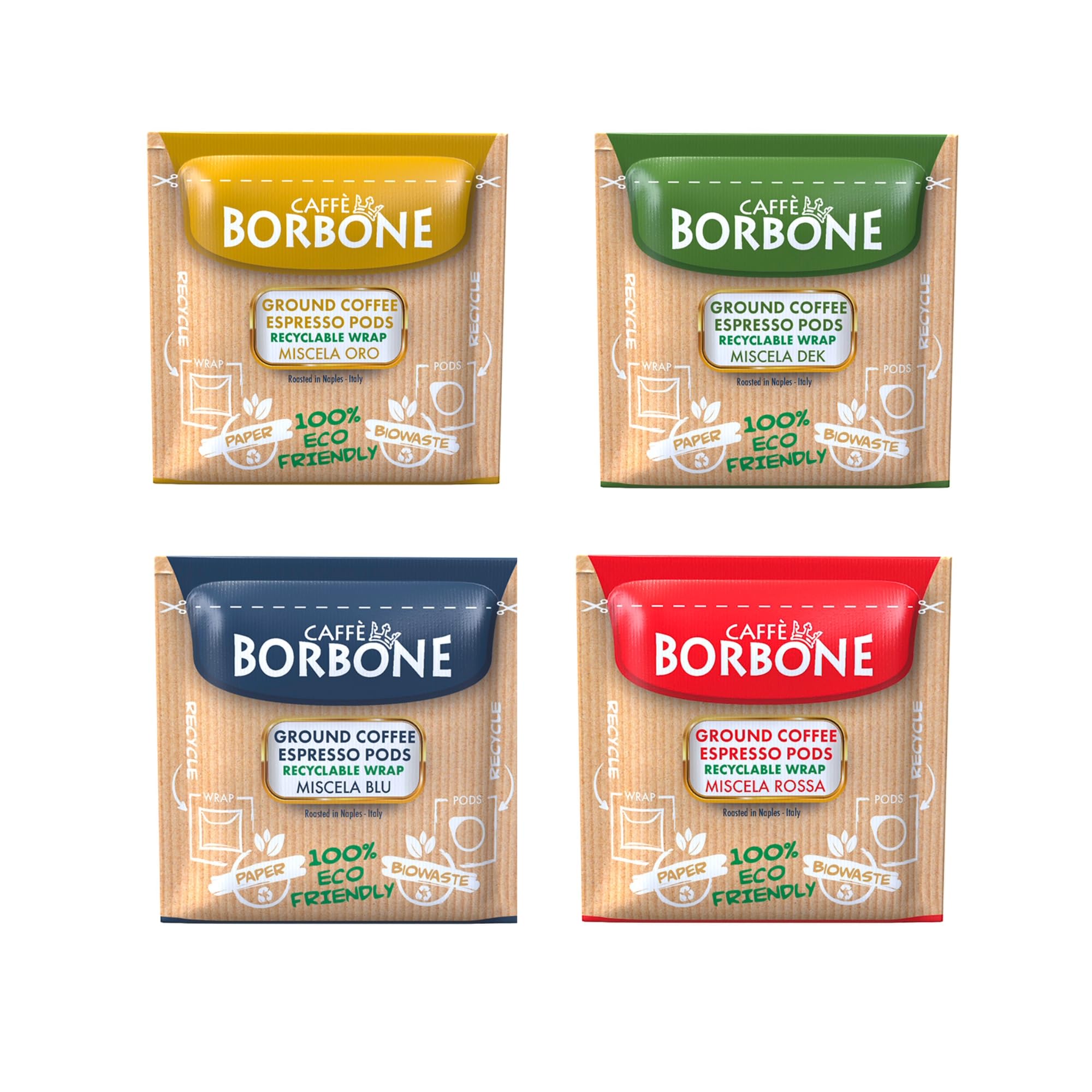Caffè Borbone Espresso Paper Pods, Blue Blend, Balanced and Full-Bodied, Medium Roast ESE Pods, Authentic Italian Espresso - 150 Count