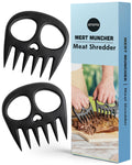 OTOTO New Meat Muncher Meat Claws - Meat Shredder Claws, BBQ Accessories, Grilling Gifts for Men, Halloween Goth Accessories, Spooky Skull Shredder for Goth Kitchen, Heat Resistant Claws (Black)