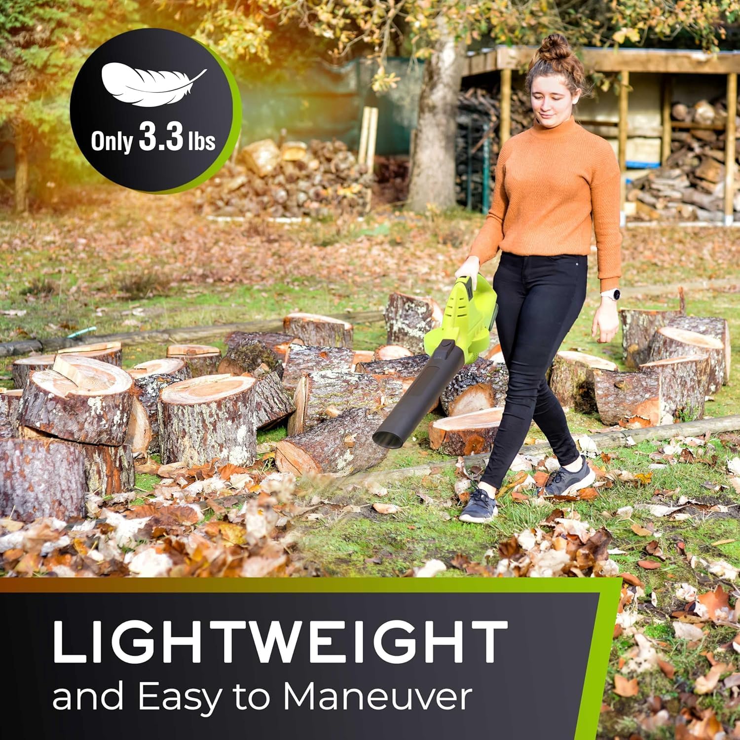 Mueller UltraStorm Leaf Blower Cordless Electric, with 2 Batteries and Charger, 140 MPH 20 V Powerful Motor, 2 Speed Levels, 1hr Charge, Lightweight, Blowers for Lawn Care, Blower for Snow