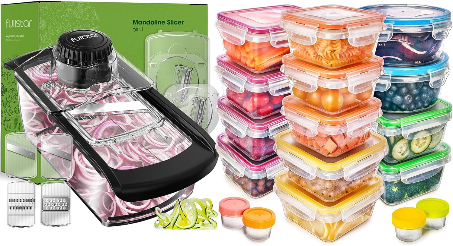 fullstar Mandoline, 34 Pack Food Container