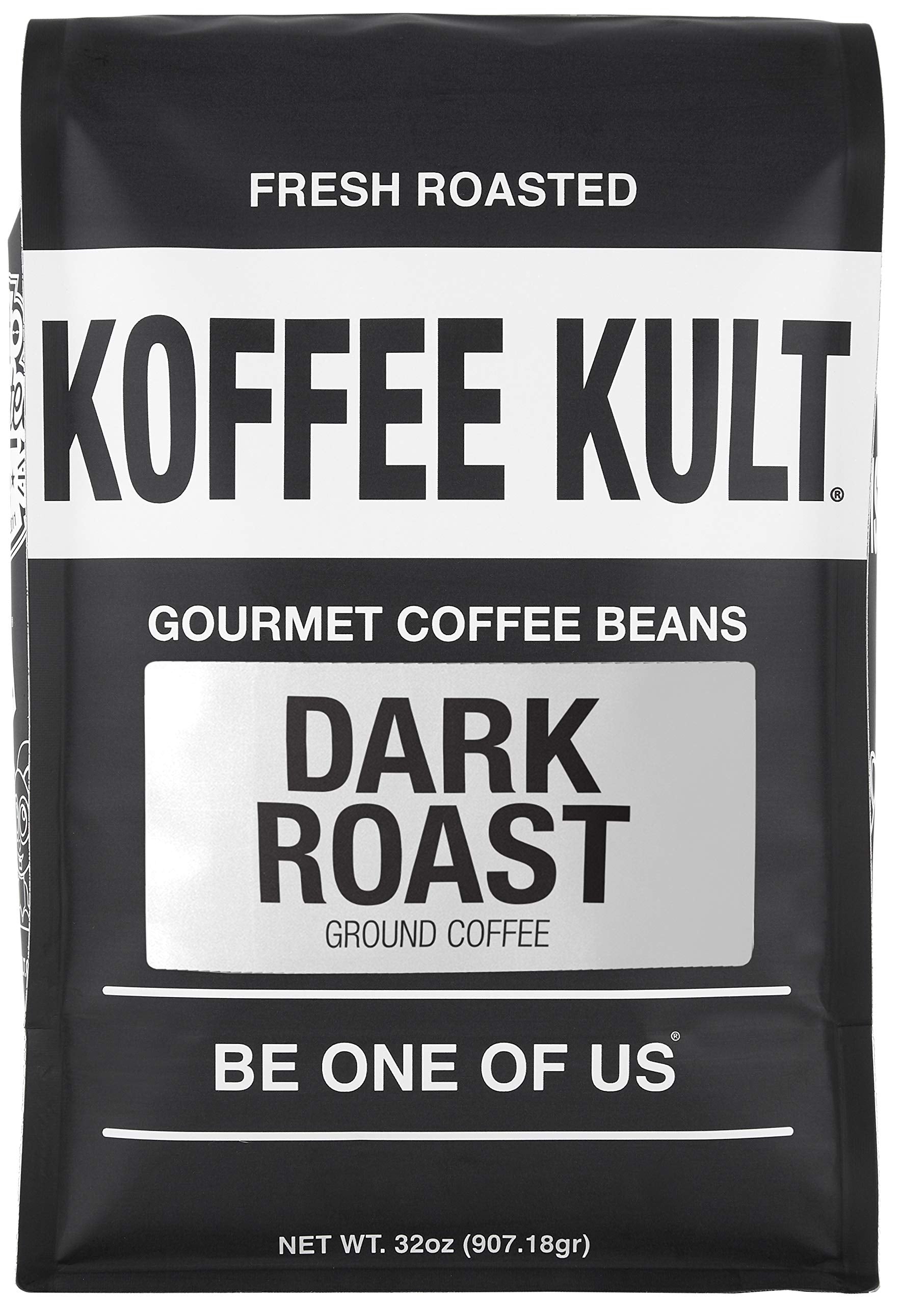 Koffee Kult Koffee Kult Medium Roast Smooth and Flavorful Ground Coffee - Perfect for a Relaxing Cup Anytime (Medium Roast, 32oz)