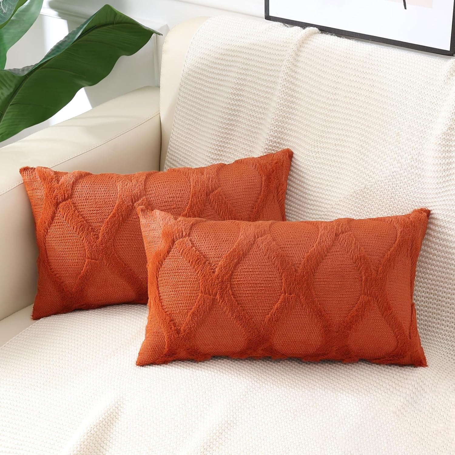 Faux Fur Throw Pillow Covers