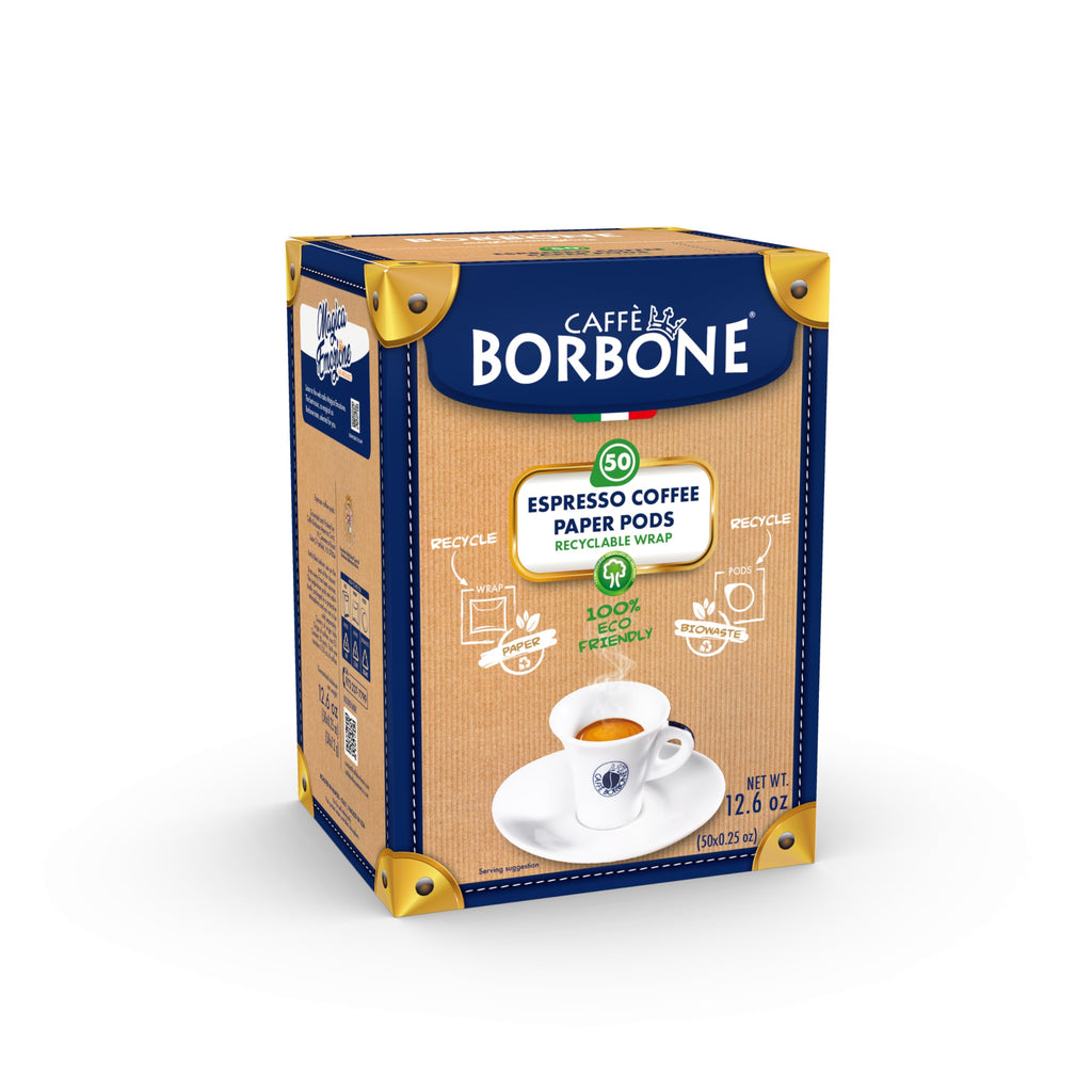 Caffè Borbone Espresso Paper Pods, Blue Blend, Balanced and Full-Bodied, Medium Roast ESE Pods, Authentic Italian Espresso - 150 Count