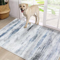 CRISTGEE Door Mat, Front Indoor Door Mat Faux Wool Non-Slip Entryway Rug Absorbent Abstract Throw Rug for Indoor Entrance Hallway Laundry Room, High Traffic Areas, 20X32 Inches, Gray Washable