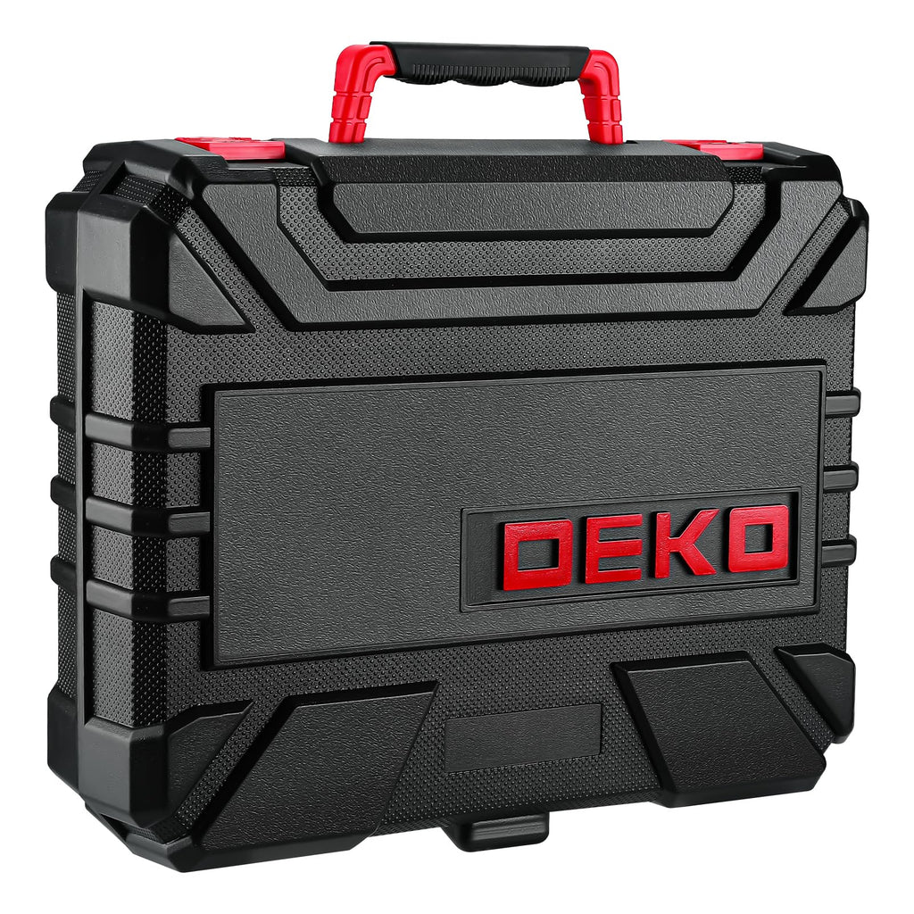 DEKOPRO Tool Set：Tool Kit with 8V Cordless Drill,Tool Box with Drill,Hand Drill Set for Men & Women,Home Tool Kits for House Repair,Handyman,DIY 126 Piece