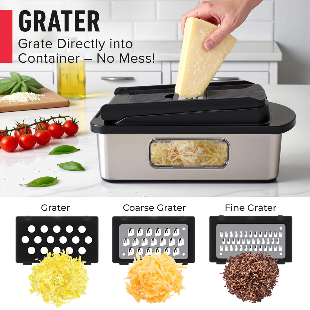 Mueller The Real Original Pro Chopper since 2013 Vegetable Chopper Mandoline Slicer, 8 Blade Food Veggie Chopper Onion Vegetable Cutter with Container, Kitchen Gadgets & Essentials, (10 in 1)