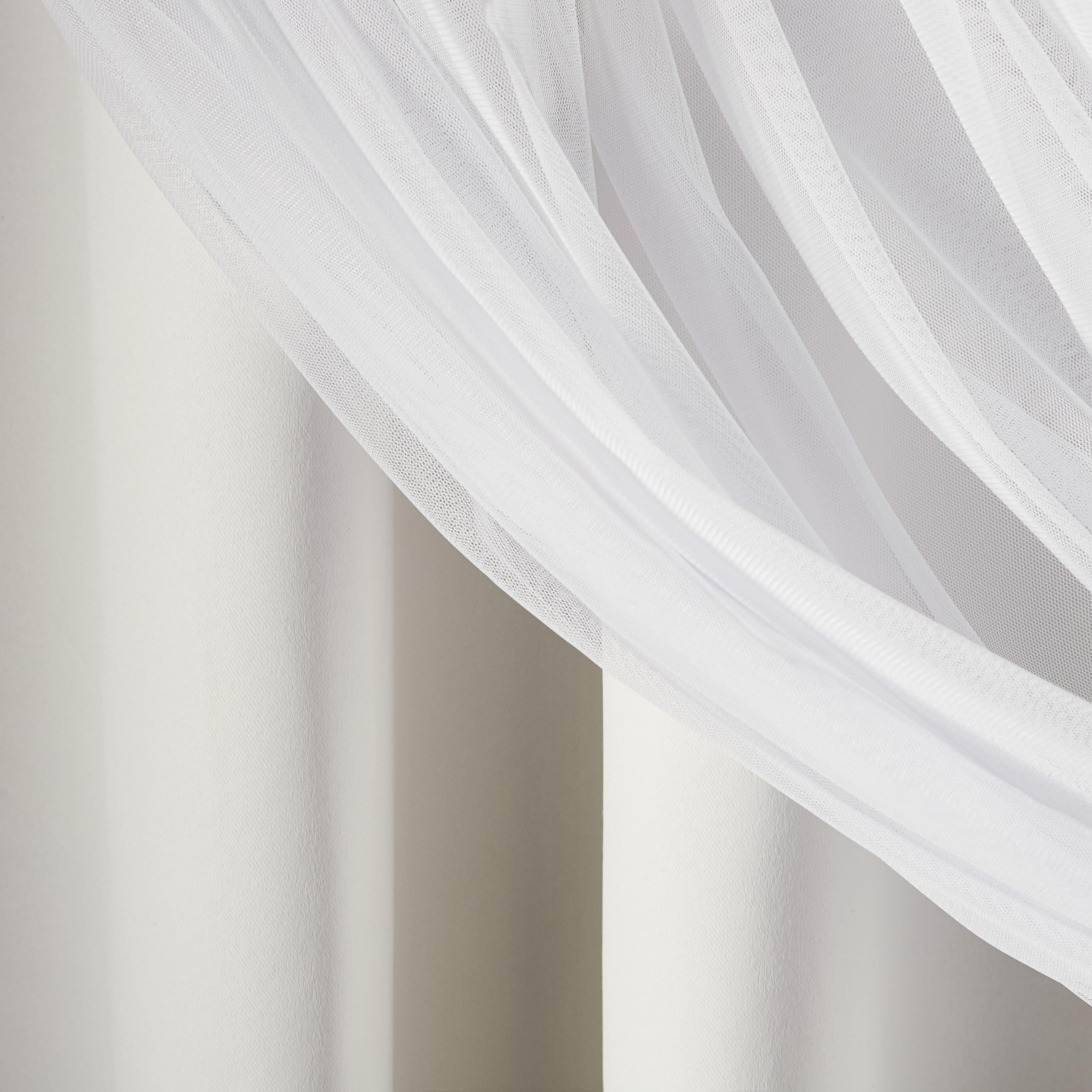 TOWN & COUNTRY LUXE Talia Double Layer Indoor Curtains, Sheer and Room Darkening Blackout, Grommet Top, Energy Efficient, 2-Pack Set, 52"x84", Rose Blush