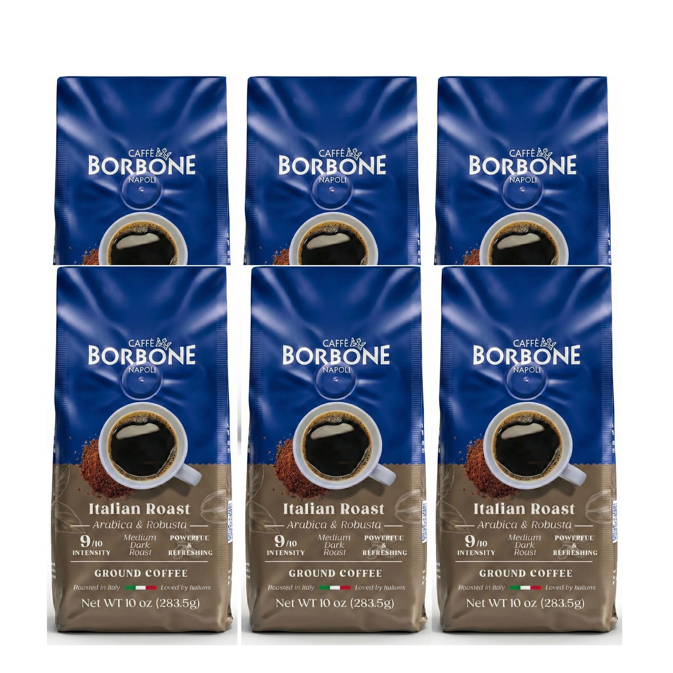 Caffè Borbone Ground Coffee, Crema Classica, Premium Coffee Blend, Full-Bodied, Balanced, Creamy and Smooth Taste, Made in Italy - 8.8 ounce (Pack of 4)