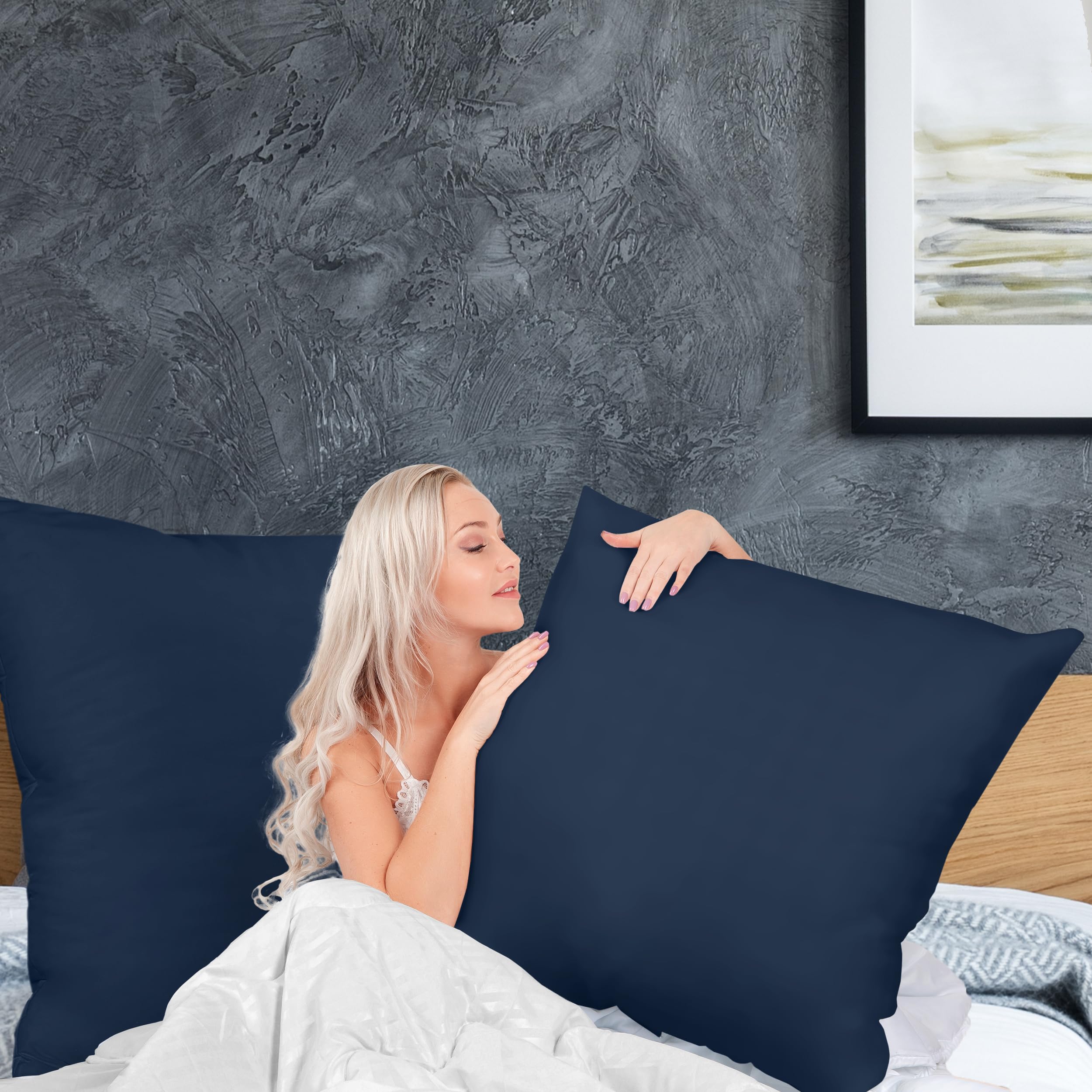 Utopia Bedding 18x18 Pillow Inserts, Set of 2, White – Indoor Decorative Throw Pillows for Bed, Sofa & Couch – Soft, Supportive & Fluffy Cushion Inserts