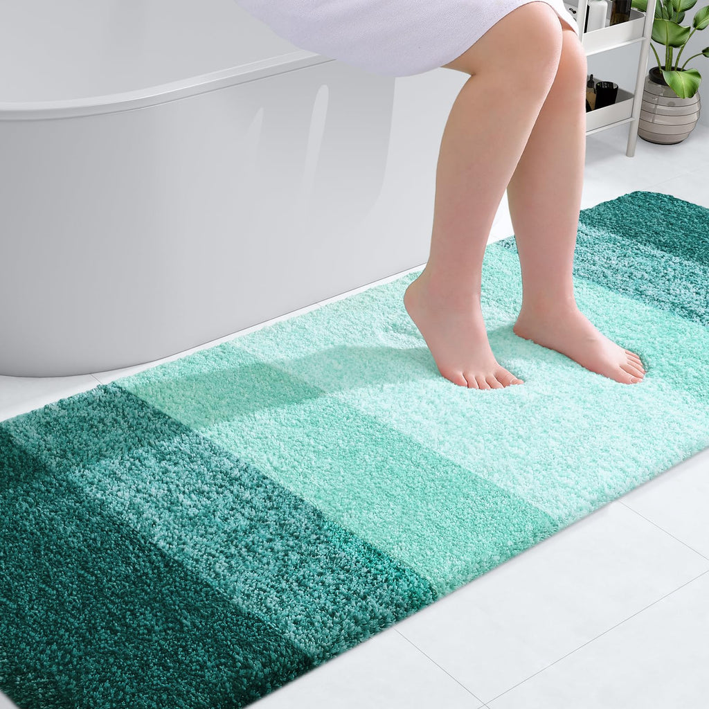 OLANLY Bathroom Rugs Mat 30x20, Extra Soft Absorbent Microfiber Bath Rugs, Rubber Backing, Quick Dry, Machine Washable Bath Mats for Bathroom Floor, Tub and Shower, Home Decor Accessories, Grey