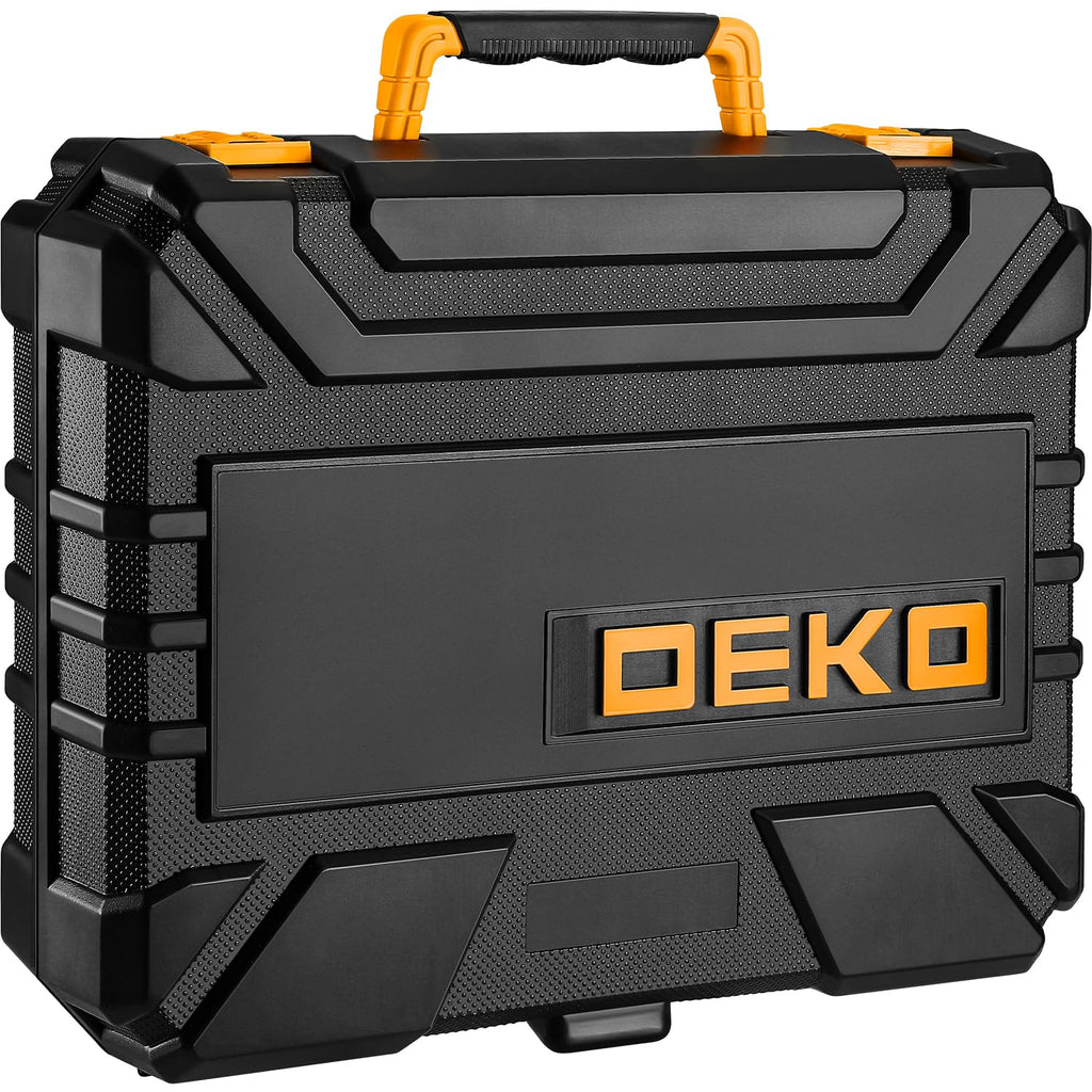 DEKOPRO Tool Set：Tool Kit with 8V Cordless Drill,Tool Box with Drill,Hand Drill Set for Men & Women,Home Tool Kits for House Repair,Handyman,DIY 126 Piece
