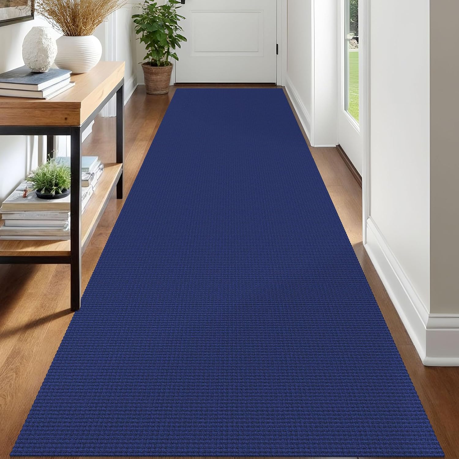 IOHOUZE Small Area Rug 2x3 Washable Woven Rugs for Entryway Non Slip Rubber Backed Kitchen Rugs Indoor Outdoor Doormat Throw Rug Floor Carpet for Entrance Front Door, Orange/Tan/Brown