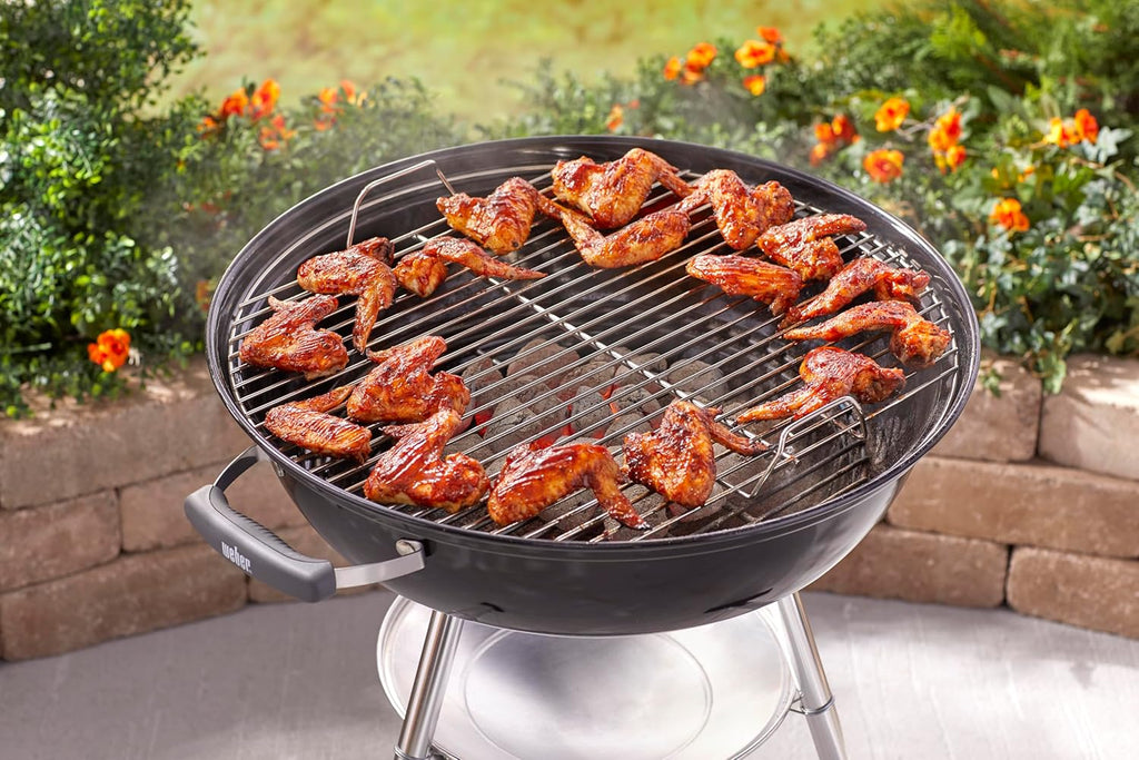 Weber Jumbo Joe Premium Charcoal Grill, 22‑Inch, Black – Portable Outdoor BBQ Grill with Durable Plated Steel Grates, Porcelain‑Enameled Bowl & Precision Airflow Control