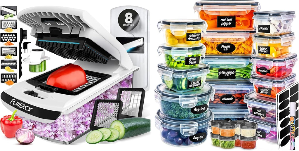 fullstar Bundle: Chopper and 50pc Food Containers