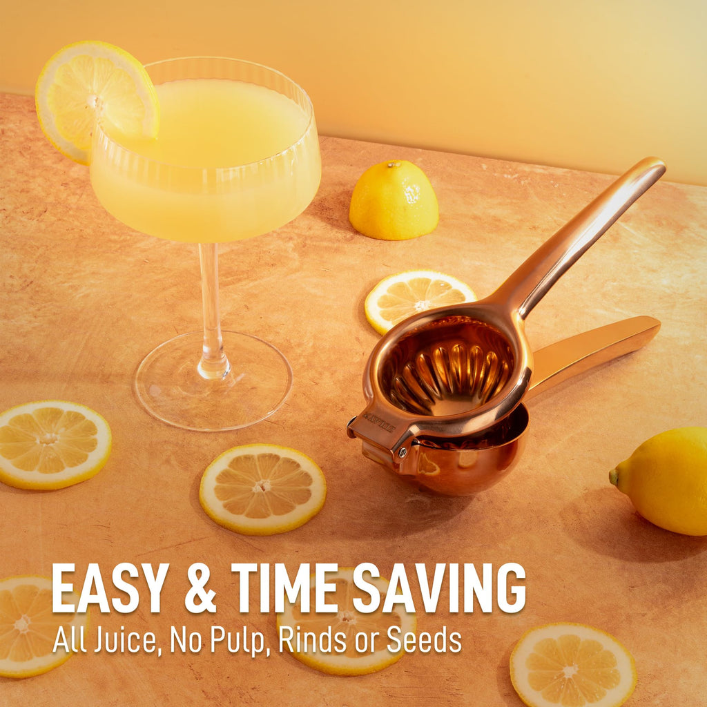 Lemon Squeezer Stainless Steel with Premium Quality Heavy Duty Solid Metal Squeezer Bowl - Large Manual Citrus Press Juicer and Lime Squeezer Stainless Steel - by Zulay Kitchen