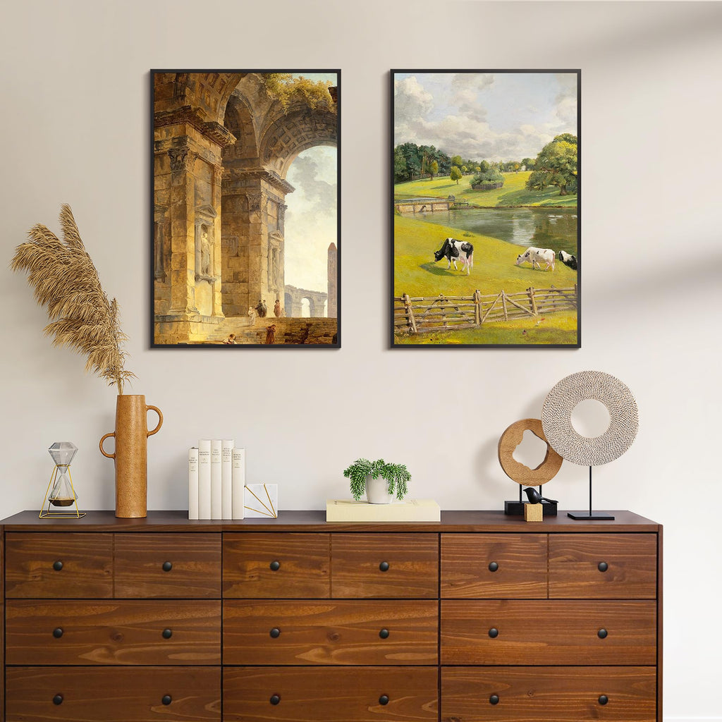 upsimples 12x16 Picture Frame Black 3 Pack, Scratch-Proof Poster Frames 12 x 16 for Photo Gallery - Slide-In Strips, Horizontal or Vertical Wall Mounting