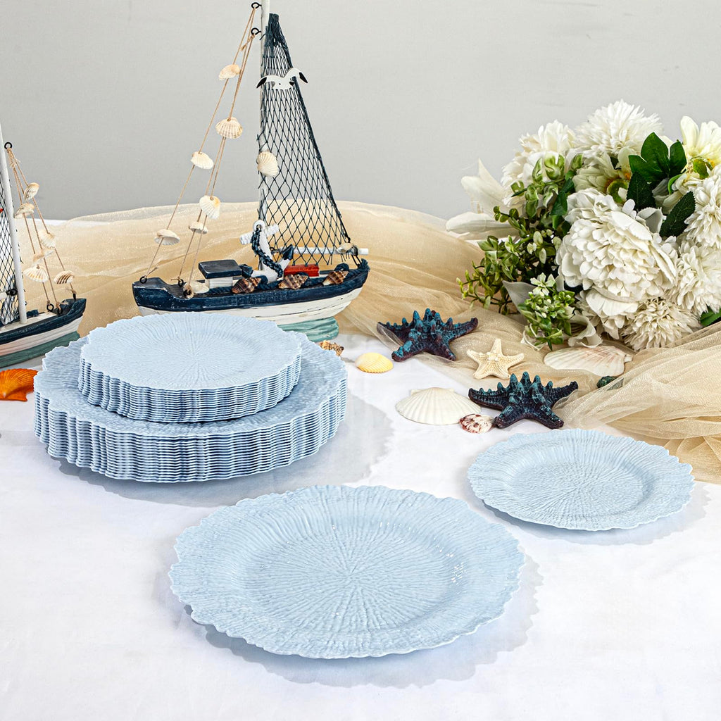 DaYammi 60Pcs Gold Plastic Plates-Elegant Gold Plates Disposable & Reusable-Heavy Duty Plastic Plates for Party Including 30 Dinner Plate, 30 Dessert Plate for Weddings,Dinner Parties