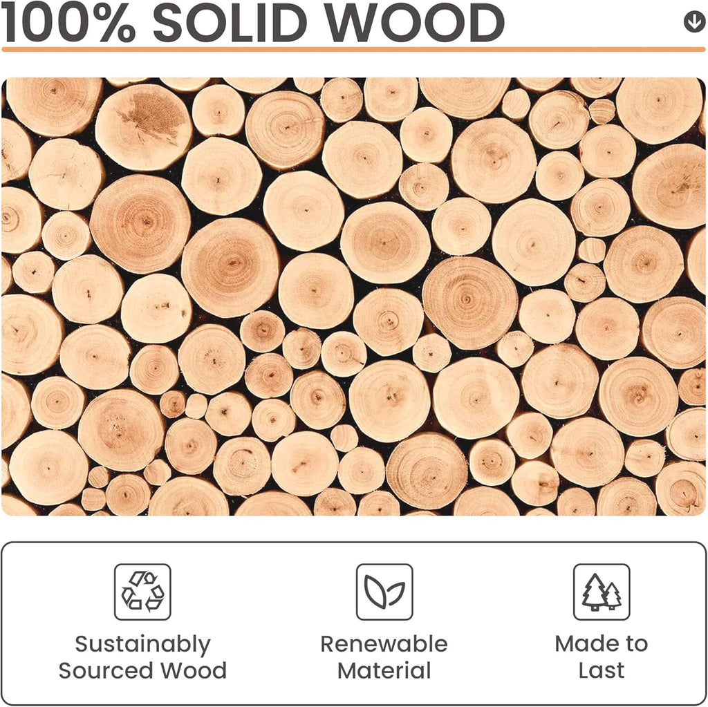 upsimples 16x20 Frames Set of 3, Natural Solid Wooden Picture Frames, Display 11x14 with Mat or 16 x 20 Without for Vertical or Horizontal Wall Hanging